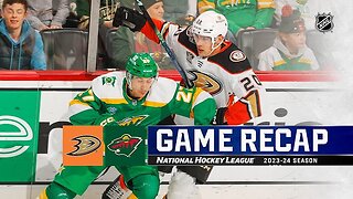 NHL Wild vs Ducks 2 - 3 Highlights