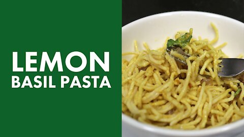 Lemon Basil Pasta | Dairy Free & Vegan Friendly