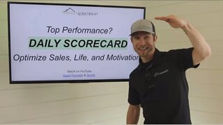 Daily Scorecard For Top Performance? Optimize Your Life, Sales, and Motivation