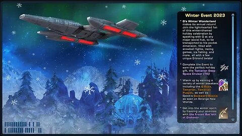 syfy88man Game Channel - STO - Q's Winter Wonderland Event 2nd day