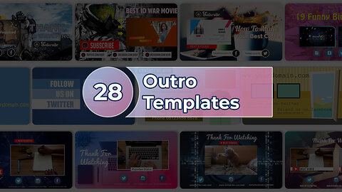 28 Outro Video Templates Demo - ITMaila