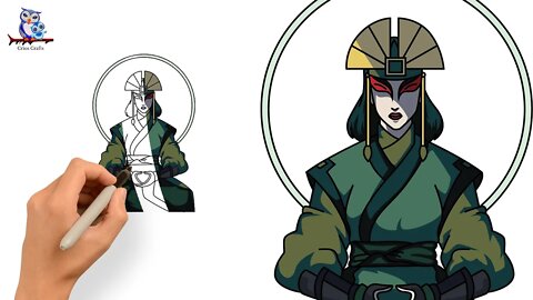 How To Draw The Rise of Kyoshi - Avatar: The Last Airbender