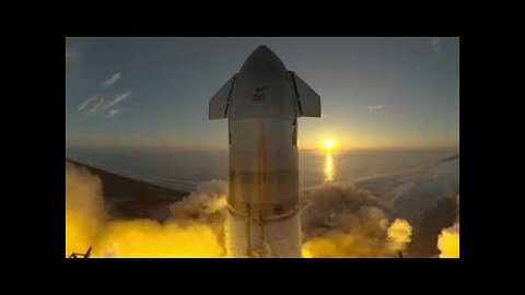 Starship 360 video of liftoff