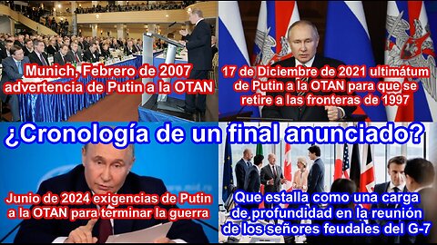 Putin lanza un ultimátum a la OTAN a modo de carga de profundidad en medio de la reunión del G-7