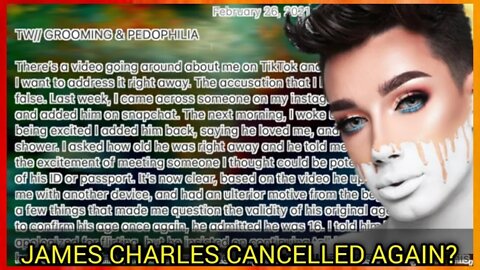 James Charles CANCELLED! Accused Of Grooming AGAIN!??