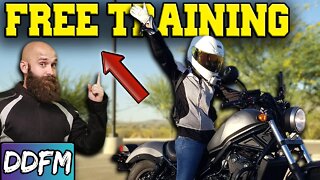 1 On 1 Motorcycle Training Session With A Beginner Rider