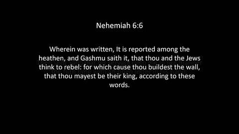 Nehemiah Chapter 6