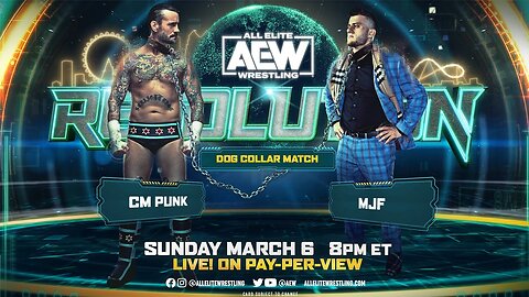 CM Punk vs MJF Dog Collar Match Revolution 2022 Highlights