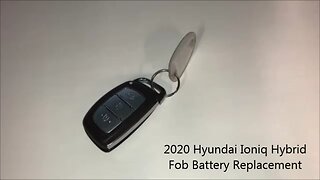 2020 Hyundai Ioniq Hybrid Fob Battery Replacement