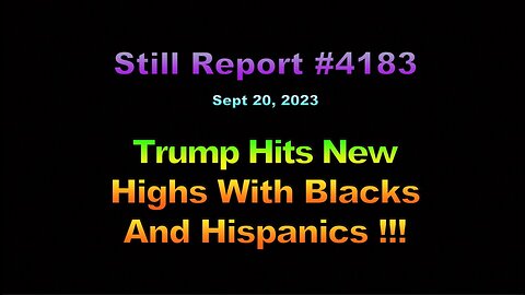 Trump Hits New Highs With Black and Hispanics, 4183