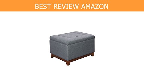 HomePop Upholstered Textured Storage Ottoman Review