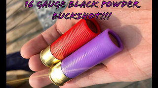 16 Gauge Black Powder Buckshot Loads!
