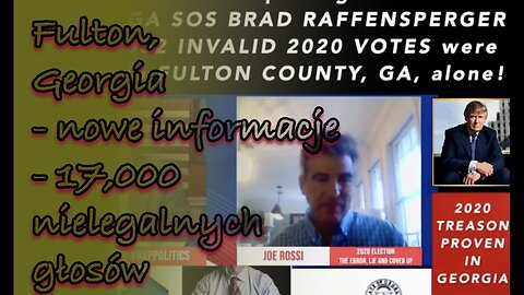 Fulton, Georgia - nowe informacje - 17,000 nielegalnych głosów