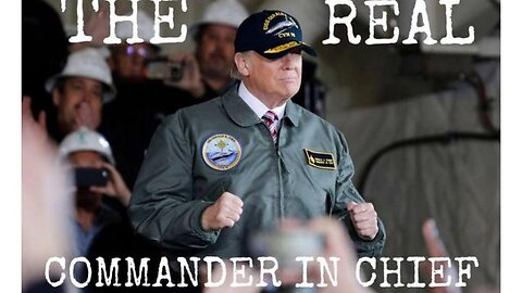 TRUMP JUST TRUTHED HE'S "THE REAL COMMANDER-IN-CHIEF" POTUS 45, 46 & 47!