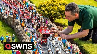 Model village unveils miniature celebration of Queen Elizabeth's jubilee