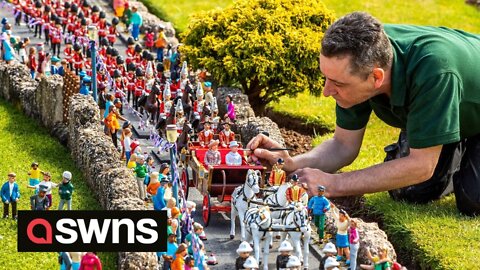 Model village unveils miniature celebration of Queen Elizabeth's jubilee