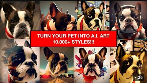 How to Make Awesome AI Art of Your Pet with MIDJOURNEY - 10,000 Art Style