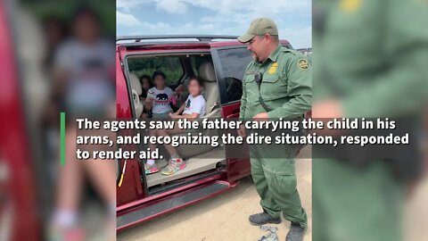 Laredo Border Patrol Agent Carrillo Saves Girl From Heat Exhaustion.