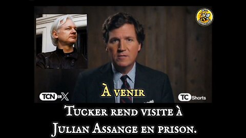 Tucker rend visite à Julian Assange en prison.