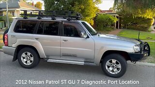 2012 Nissan Patrol ST GU 7 Diagnostic Port Location