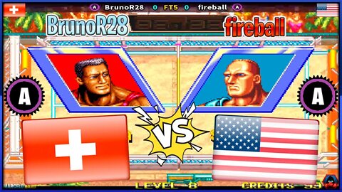 Windjammers (BrunoR28 Vs. fireball) [Switzerland Vs. U.S.A.]