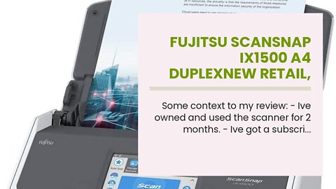 Fujitsu ScanSnap iX1500 A4 DuplexNew Retail, PA03770-B001New Retail