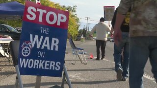 Union workers are on strike against the country's largest food distributor SYSCO