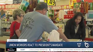 Union workers react to president's mandate
