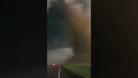 Tornado near the road