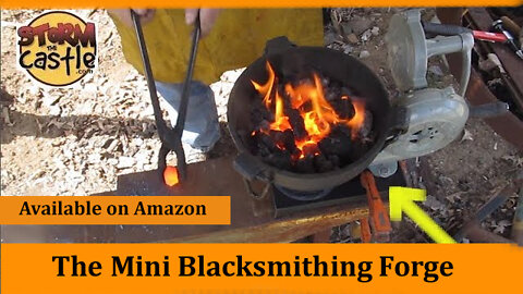 A look at my new mini blacksmith forge - You can buy one cheap and start!