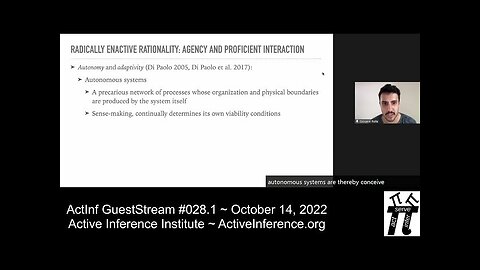 ActInf GuestStream #028.1 ~ Reconceiving rationality: situating rationality into enactive cognition