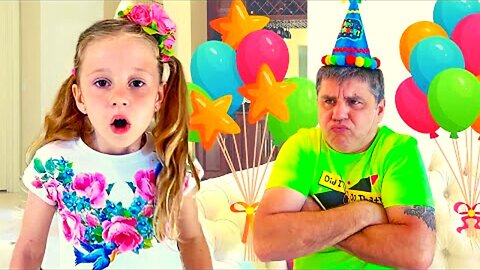 Nastya and Dad's Birthday
