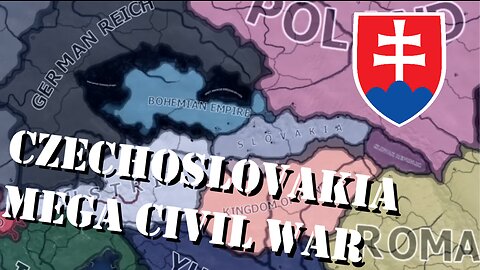 Czechoslovakia Mega Civil War - Hoi4 TImelapse (Hearts of Iron IV)