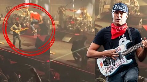 Tom Morello Tackled Off Stage By Security At Rage Against The Machine Show