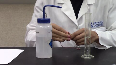 Density Experiment Prenursing Chemistry Lab Instructional Video
