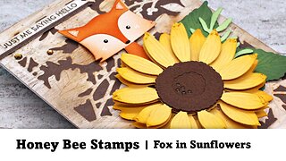 Honey Bee Stamps | Fox in the Sunflowers