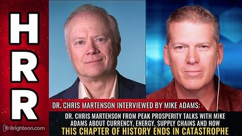 Dr. Chris Martenson - Currency, ENERGY, Supply Chains