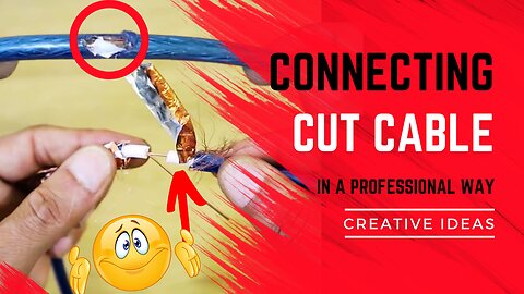 creative things ideas | Connect the cut shower cable in professional way guarantees signal strength