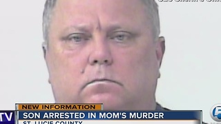 Son arrested in mom's murder
