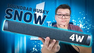 Soundbar RGB Gamer Husky Snow | 4W de POTÊNCIA e MUITO MAIS! Unboxing e Análise
