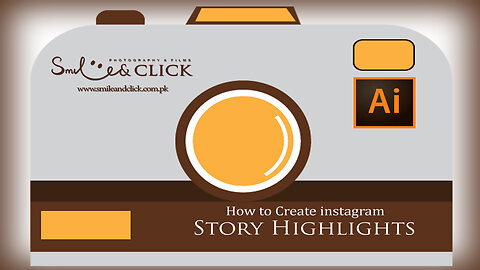 How to Create Intargram Story Highlights Logo | illustrator Tutorials