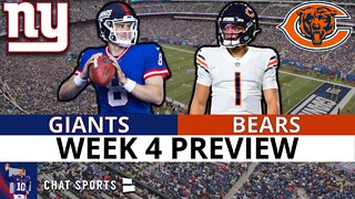 NY Giants vs. Bears Preview: Injury Report, Keys To Victory, Prediction, Analysis | NFL Week 4