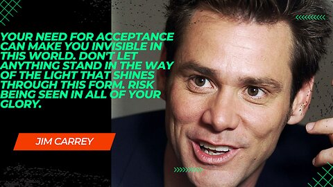 Jim Carrey's Powerful Motivational Speech: Embracing Your Authenticity
