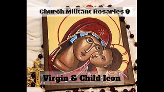 Virgin Mary with the Child Jesus Icon - Time Lapse Painting