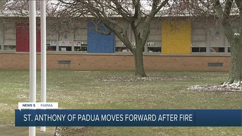 Repairs begin on St. Anthony of Padua School, damaged by arson fire