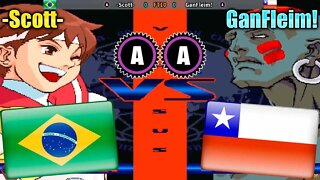 Street Fighter Alpha 3 (-Scott- Vs. GanFleim!) [Brazil Vs. Chile]
