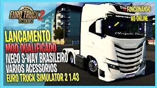 ▶️ETS2 IVECO S WAY BR LANÇAMENTO MOD COM VÁRIOS OPCIONAIS EURO TRUCK SIMULATOR 2 1.43