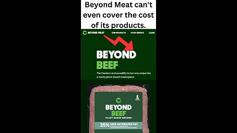 In 2022, Beyond Meat could not even cover the cost of its products.