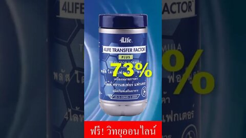 4ไล้ฟ์ ทรานสเฟอร์ แฟกเตอร์ พลัส กระตุ้น NK Cell 437%, Cytokine 36%, Antiboby IgA 73%