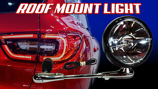 Roof Mount Halogen Light for Vehicles - 24 Volt 5 Million Candlepower Car Lighting